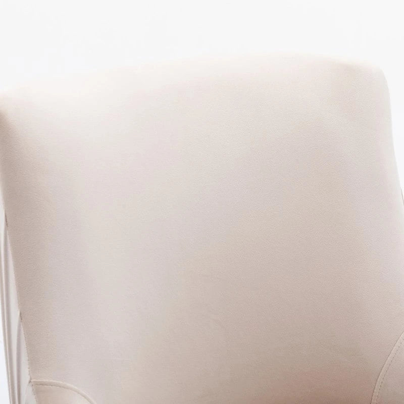 Ensemble de 4 chaises de salle à manger SEYNAR modernes en velours plissé avec poignée arrière