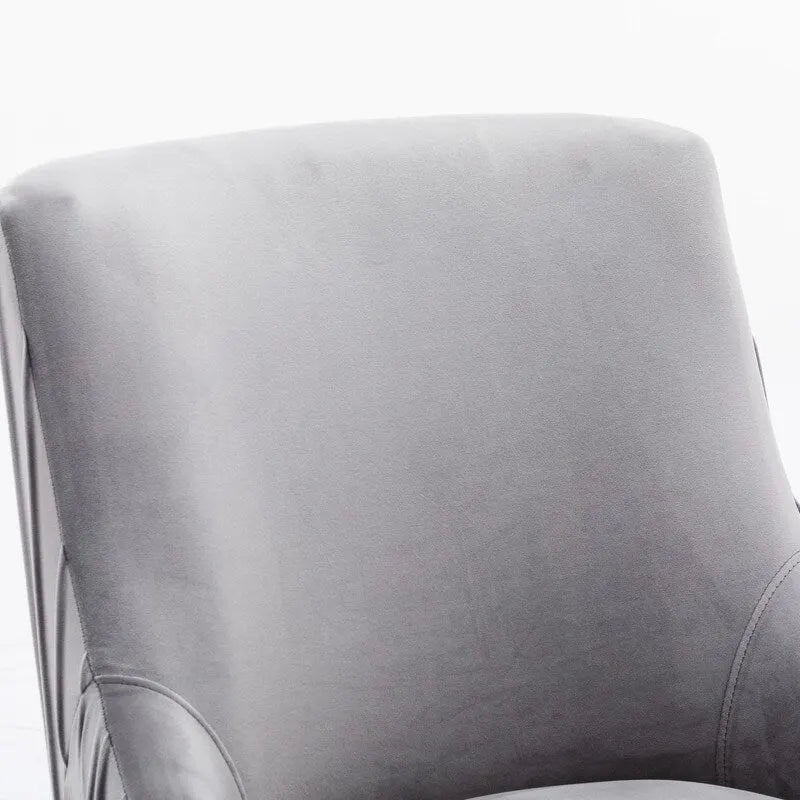 Ensemble de 4 chaises de salle à manger SEYNAR modernes en velours plissé avec poignée arrière