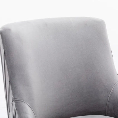 Ensemble de 4 chaises de salle à manger SEYNAR modernes en velours plissé avec poignée arrière