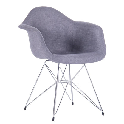 Fauteuils de salle à manger rembourrés Porthos Home avec pieds en métal (lot de 2) - Non disponible