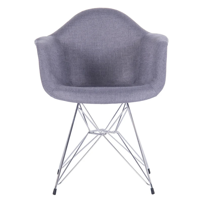 Fauteuils de salle à manger rembourrés Porthos Home avec pieds en métal (lot de 2) - Non disponible