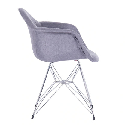 Fauteuils de salle à manger rembourrés Porthos Home avec pieds en métal (lot de 2) - Non disponible