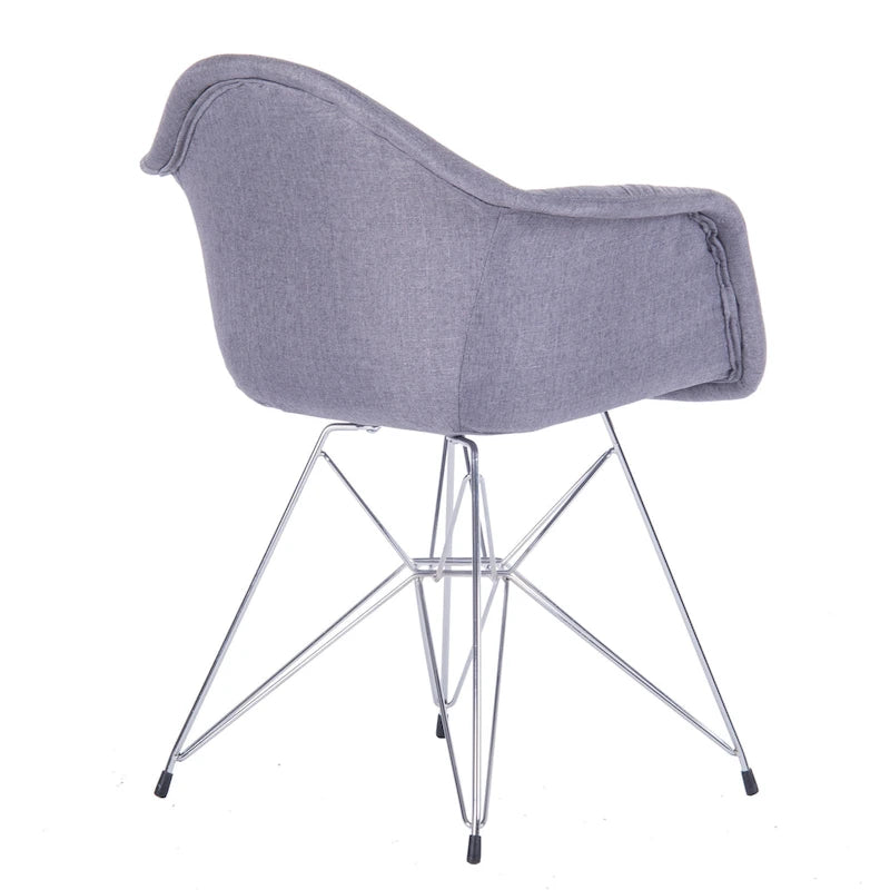 Fauteuils de salle à manger rembourrés Porthos Home avec pieds en métal (lot de 2) - Non disponible
