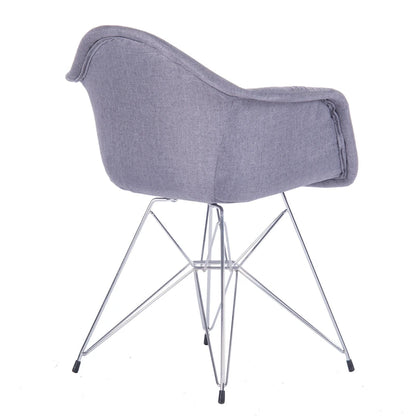 Fauteuils de salle à manger rembourrés Porthos Home avec pieds en métal (lot de 2) - Non disponible