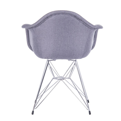 Fauteuils de salle à manger rembourrés Porthos Home avec pieds en métal (lot de 2) - Non disponible