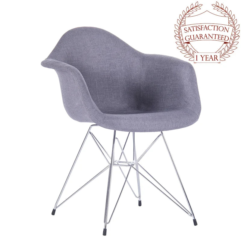 Fauteuils de salle à manger rembourrés Porthos Home avec pieds en métal (lot de 2) - Non disponible
