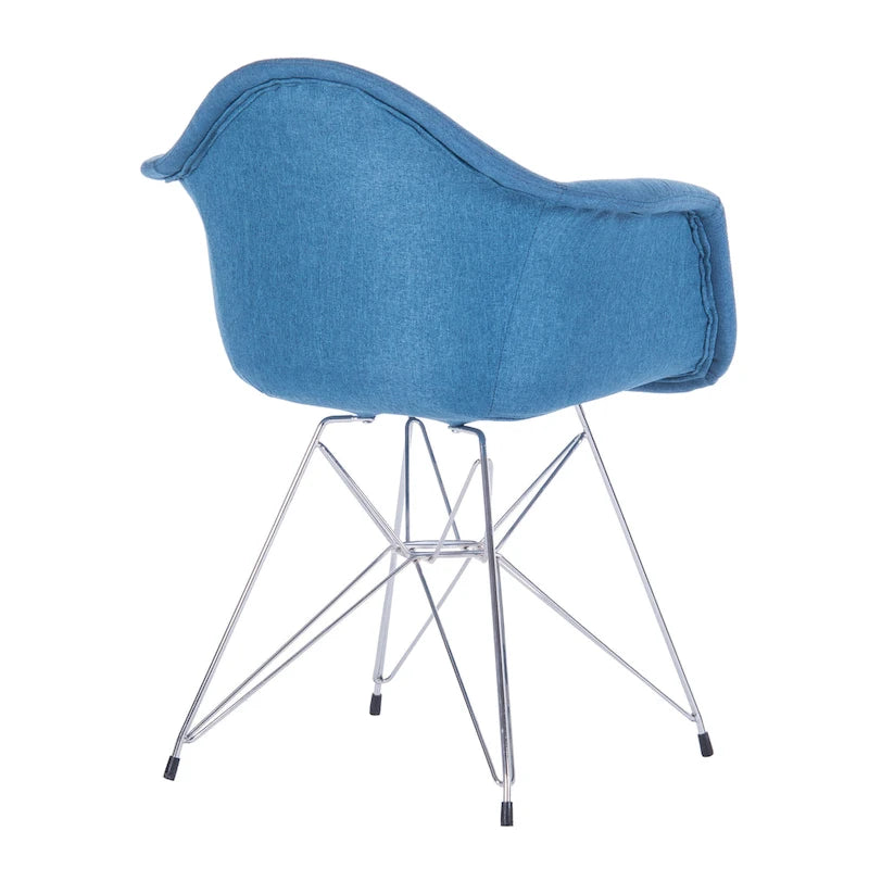 Fauteuils de salle à manger rembourrés Porthos Home avec pieds en métal (lot de 2) - Non disponible