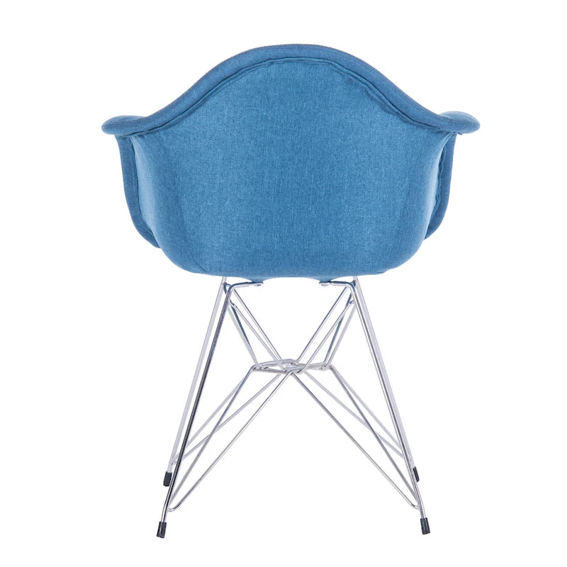 Fauteuils de salle à manger rembourrés Porthos Home avec pieds en métal (lot de 2) - Non disponible