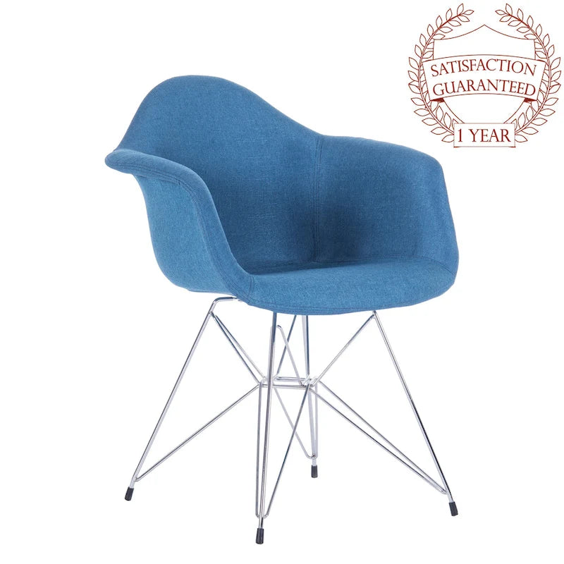 Fauteuils de salle à manger rembourrés Porthos Home avec pieds en métal (lot de 2) - Non disponible