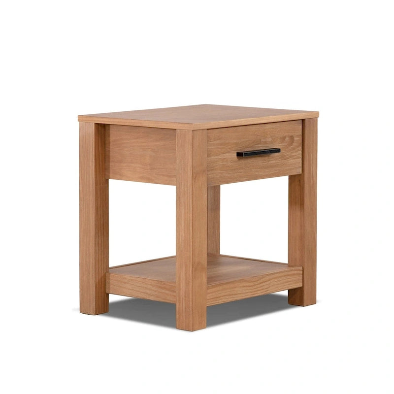 Meubles en bois massif Grain Wood Loft Table de chevet à 1 tiroir