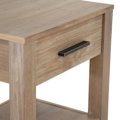 Meubles en bois massif Grain Wood Loft Table de chevet à 1 tiroir