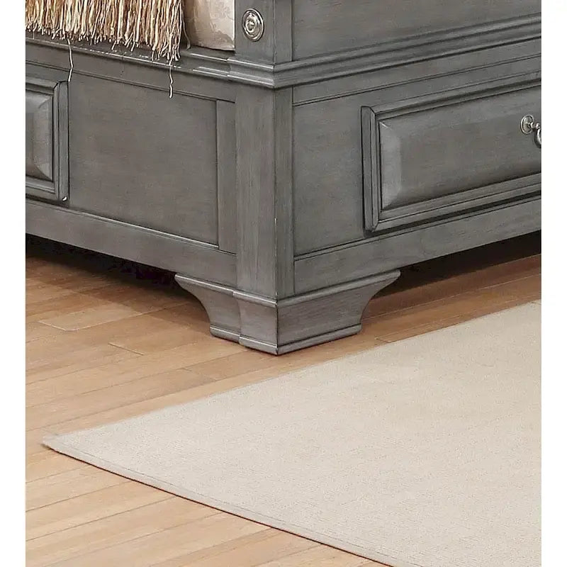 Lit plateforme de rangement traditionnel Oslo à 6 tiroirs de Furniture of America