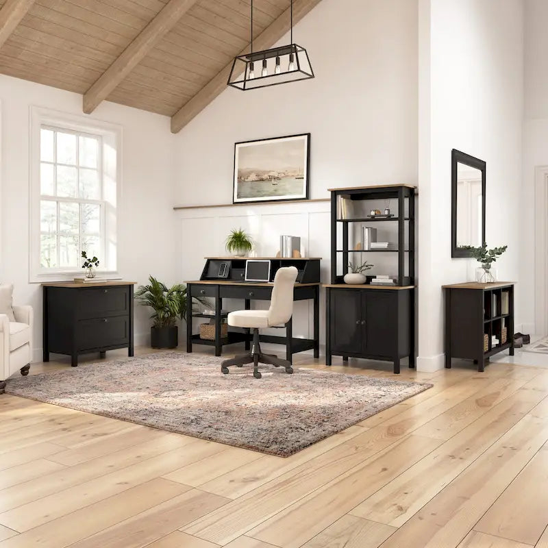 Bureau d'ordinateur Mayfield 54W avec étagères par Bush Furniture