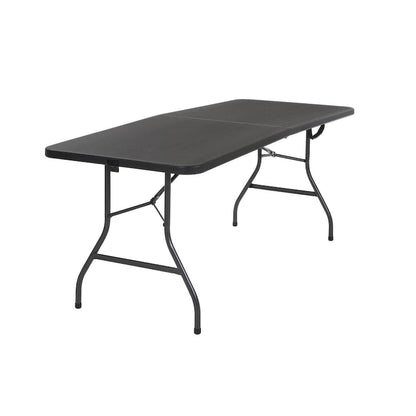 COSCO Deluxe 6 ft. Fold-in-Half Indoor & Outdoor Blow Molded Folding Table
