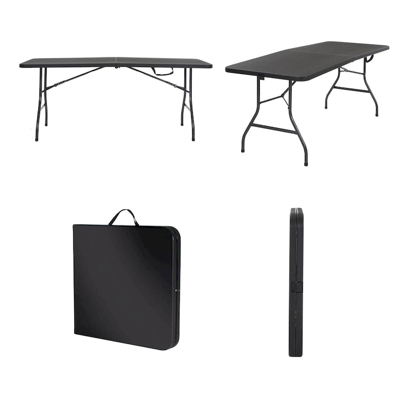 Table pliante moulée par soufflage COSCO Deluxe de 1,83 m (6 pi) pour intérieur et extérieur
