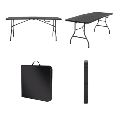 Table pliante moulée par soufflage COSCO Deluxe de 1,83 m (6 pi) pour intérieur et extérieur