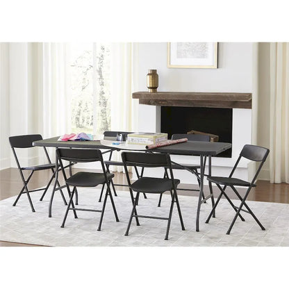 Table pliante moulée par soufflage COSCO Deluxe de 1,83 m (6 pi) pour intérieur et extérieur