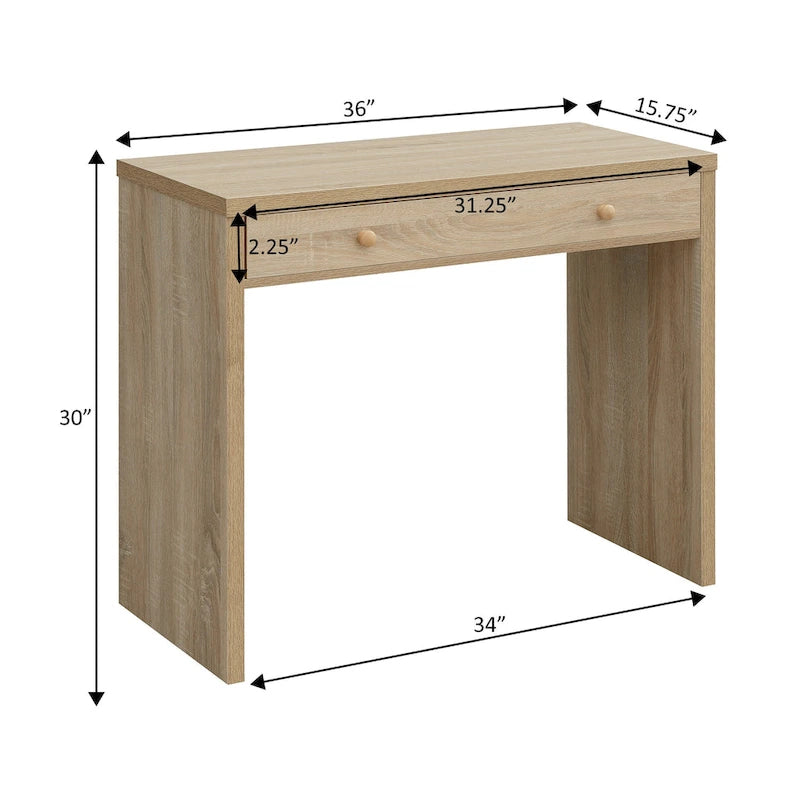 Bureau Northfield à 1 tiroir de 91 cm (36 pouces) de Convenience Concepts