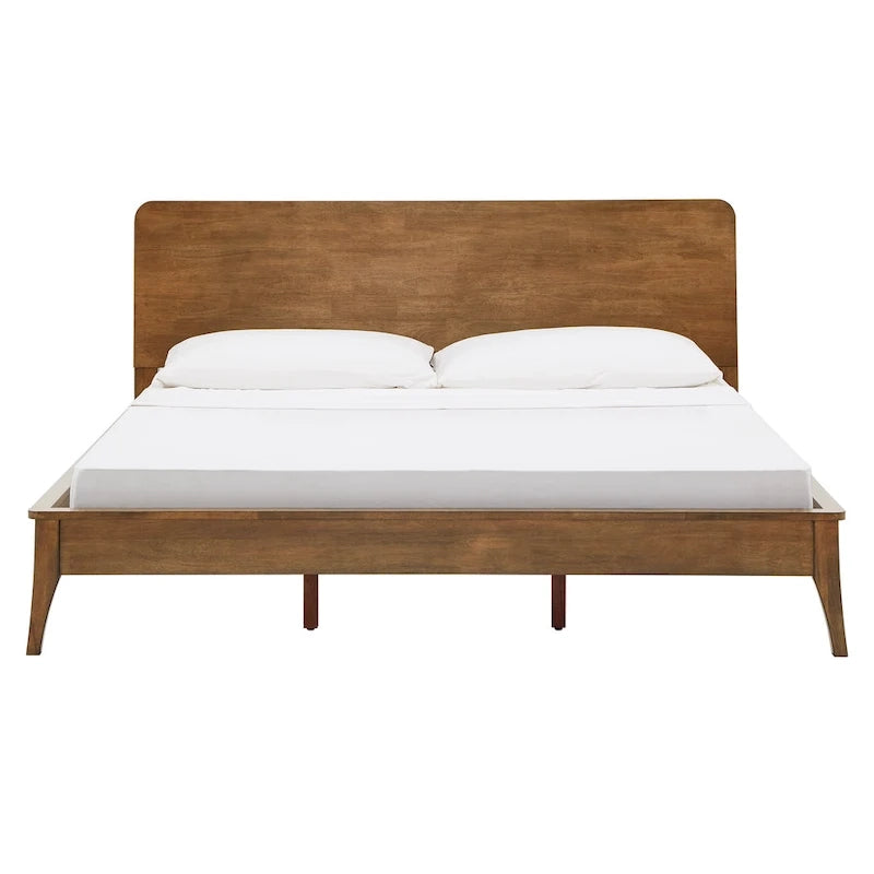 Lit plateforme en bois Clark, style moderne du milieu du siècle, par iNSPIRE Q Modern