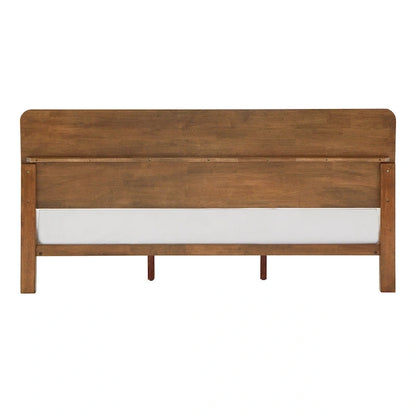 Lit plateforme en bois Clark, style moderne du milieu du siècle, par iNSPIRE Q Modern