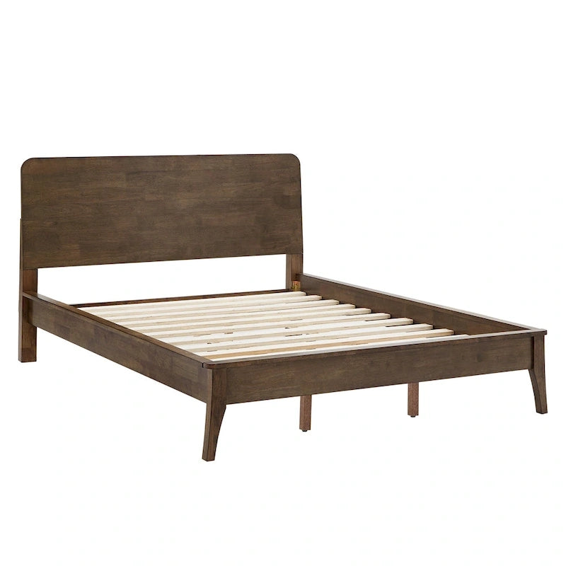 Lit plateforme en bois Clark, style moderne du milieu du siècle, par iNSPIRE Q Modern