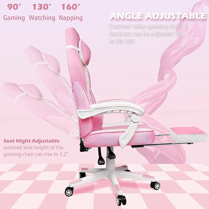 Chaise de jeu BOSSIN style racing, chaise de jeu grande taille (136 kg) avec dossier haut