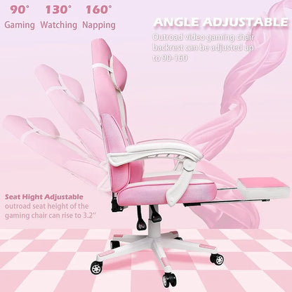 Chaise de jeu BOSSIN style racing, chaise de jeu grande taille (136 kg) avec dossier haut