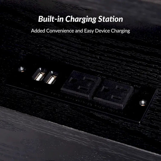 Jonah Contemporary Adjustable Legs Wood 2-Drawer Nightstand Set of 2 by HULALA HOME