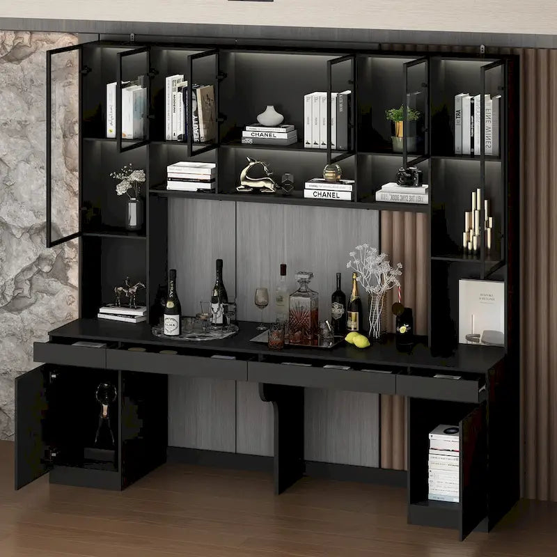 Poste de travail double spacieux de 90,6 cm de large avec de nombreux rangements pour deux tables.