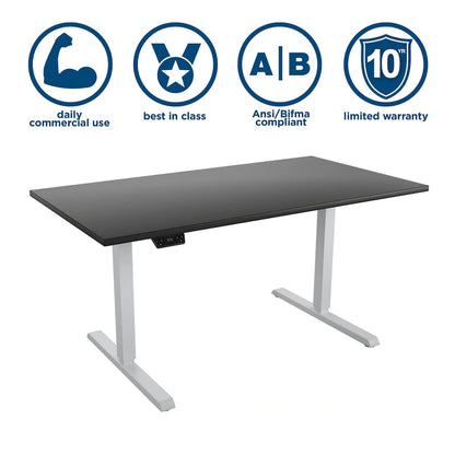 Bureau professionnel à hauteur réglable E-Lift de Bridgeport