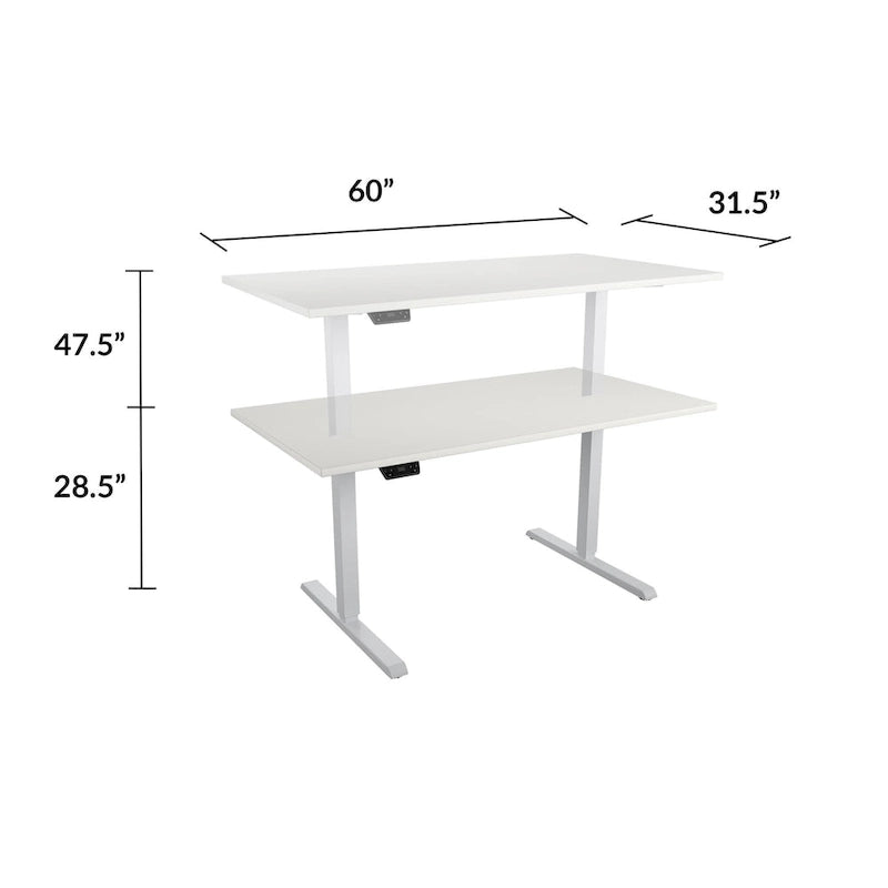 Bureau professionnel à hauteur réglable E-Lift de Bridgeport