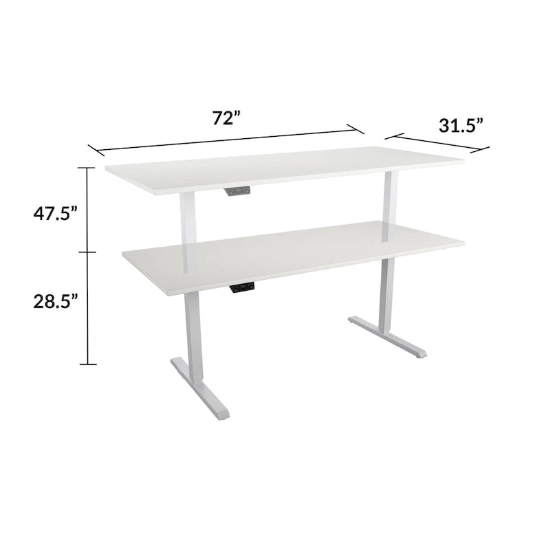 Bureau professionnel à hauteur réglable E-Lift de Bridgeport