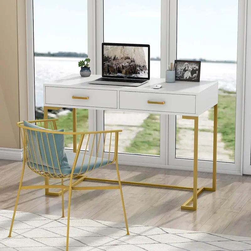 Petit bureau de 40 pouces avec tiroirs