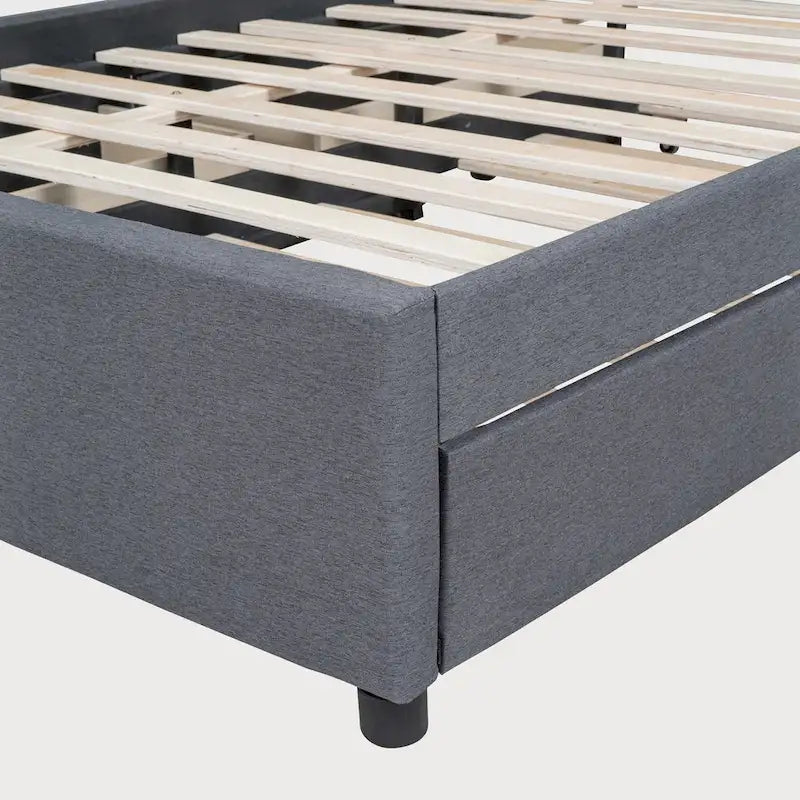 Lit double avec lit gigogne simple