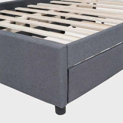 Lit double avec lit gigogne simple