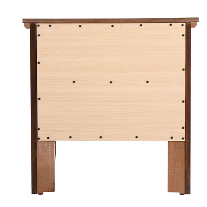 Table de chevet Primo Transitional en bois à 2 tiroirs