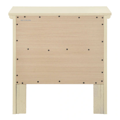 Table de chevet Primo Transitional en bois à 2 tiroirs
