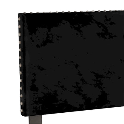 Tête de lit rembourrée et réglable CraftPorch Glam Velvet avec garniture cloutée