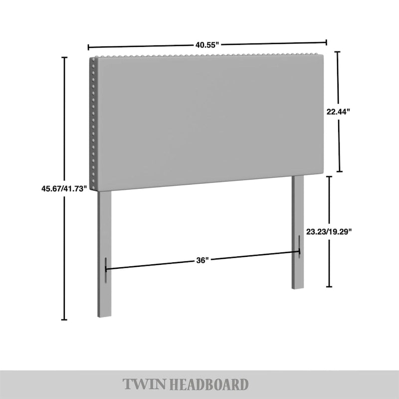 Tête de lit rembourrée et réglable CraftPorch Glam Velvet avec garniture cloutée