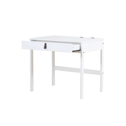 Bureau moderne et robuste en bois Copper Grove Rivne pour la maison, avec tiroirs et compartiments