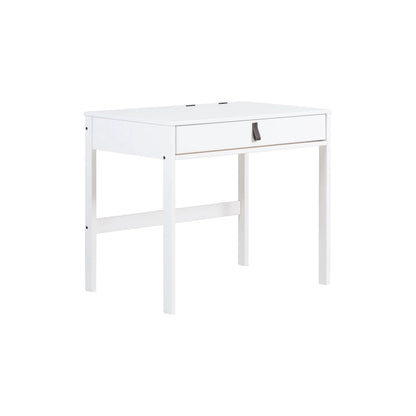 Bureau moderne et robuste en bois Copper Grove Rivne pour la maison, avec tiroirs et compartiments