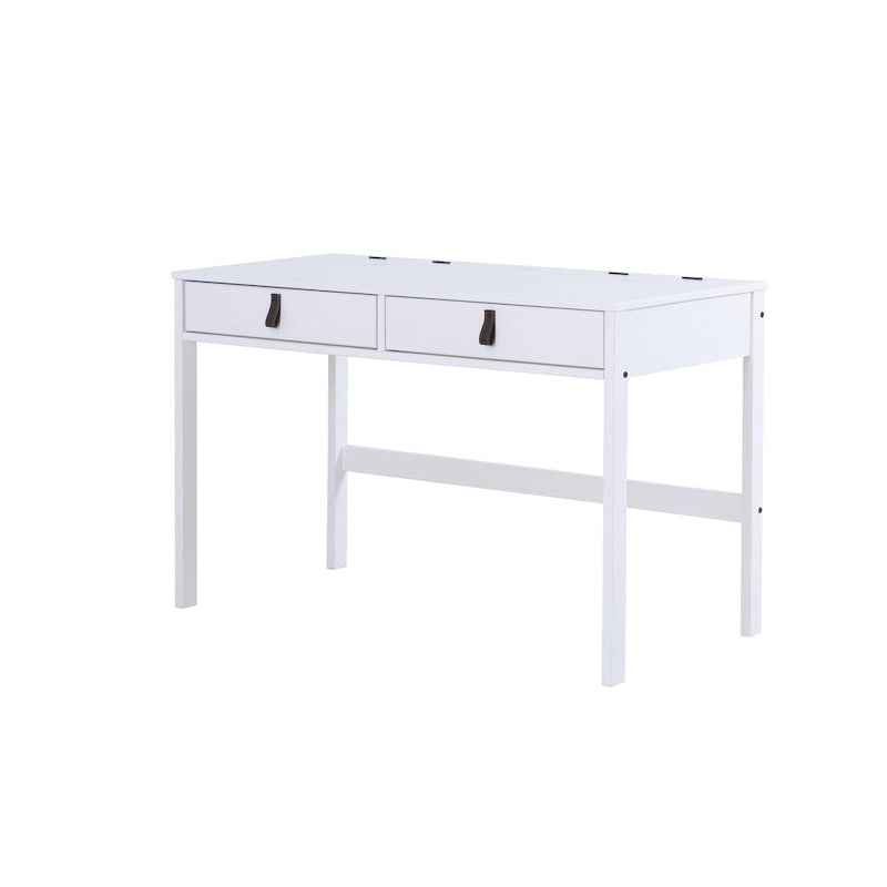 Bureau moderne et robuste en bois Copper Grove Rivne pour la maison, avec tiroirs et compartiments