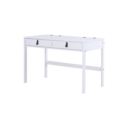 Bureau moderne et robuste en bois Copper Grove Rivne pour la maison, avec tiroirs et compartiments