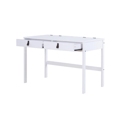 Bureau moderne et robuste en bois Copper Grove Rivne pour la maison, avec tiroirs et compartiments