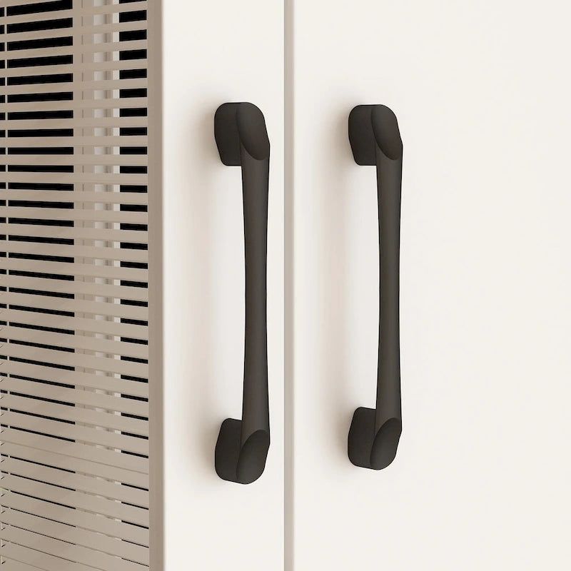 Armoire-penderie avec miroir et tringle à vêtements extensible, gain de place