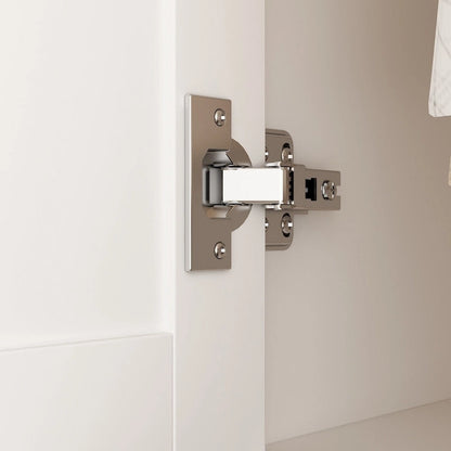 Armoire-penderie avec miroir et tringle à vêtements extensible, gain de place