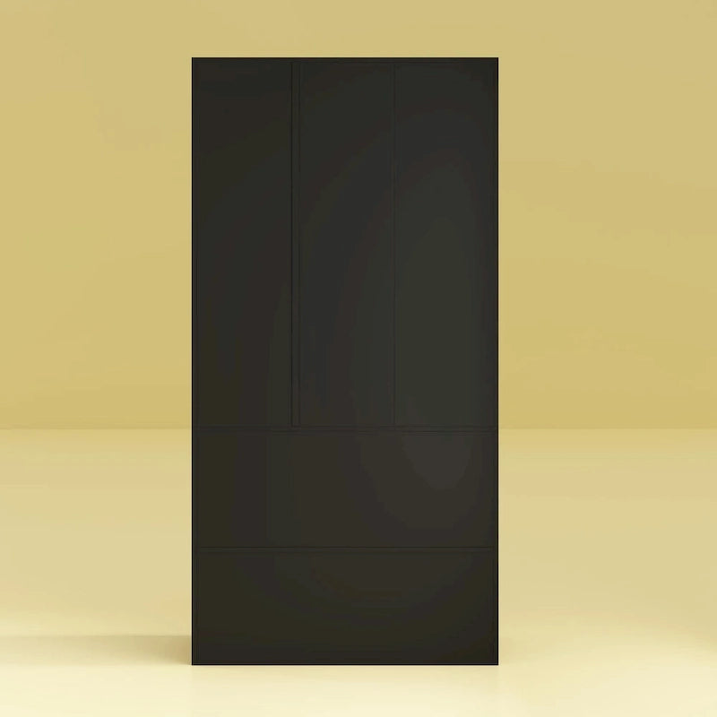 Armoire-penderie avec miroir et tringle à vêtements extensible, gain de place