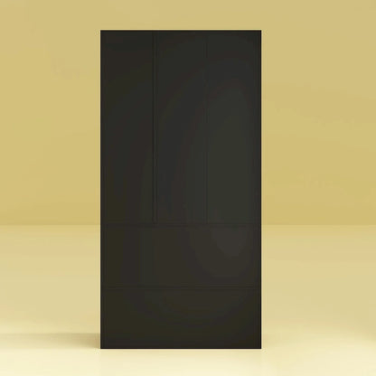 Armoire-penderie avec miroir et tringle à vêtements extensible, gain de place