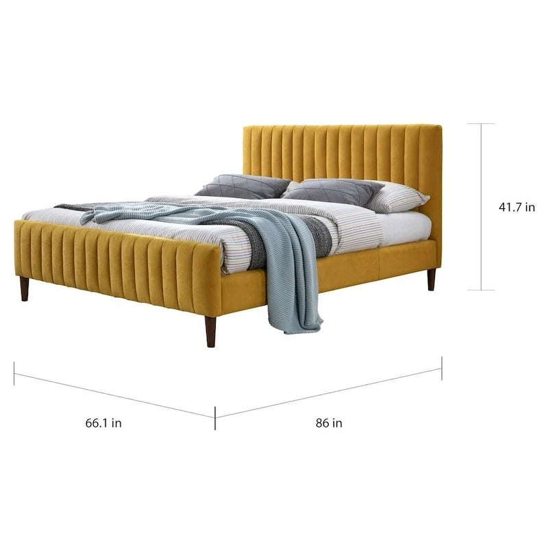 Lit plateforme rembourré Omax Decor Spencer Queen