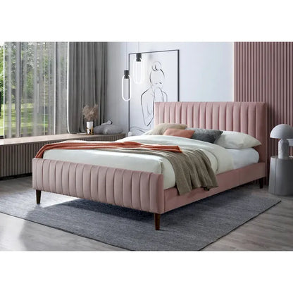 Lit plateforme rembourré Omax Decor Spencer Queen